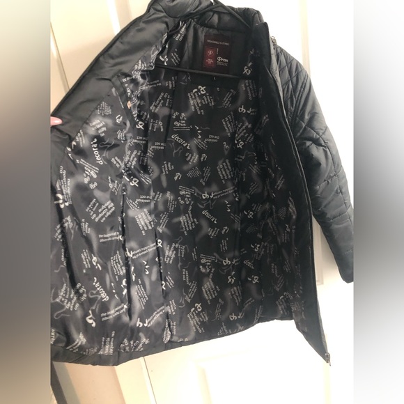 Black warm down jacket - Picture 4 of 4